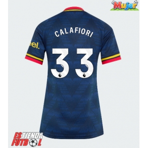 Arsenal Riccardo Calafiori #33 Segunda Equipación Mujer 2026-27 Manga Corta